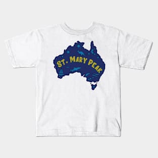 AUSSIE MAP SAINT MARY PEAK Kids T-Shirt